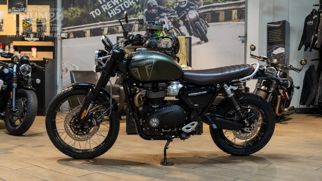 2026 Triumph Scrambler 1200 X in Matte Khaki Green, photo 6 of 8