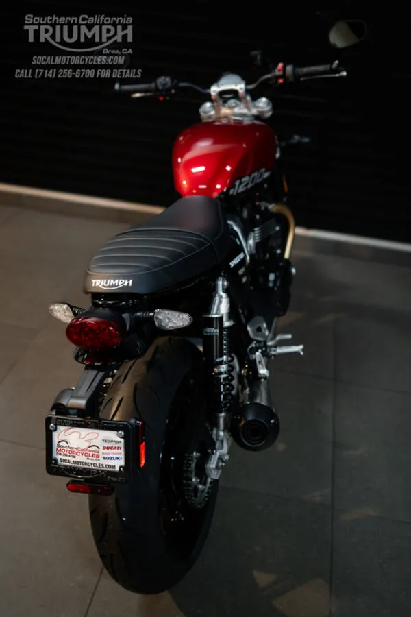 2026 Triumph Speed Twin 1200 in Carnival Red / Sapphire Black, photo 10 of 10