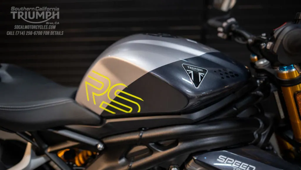 2026 Triumph Speed Triple 1200 RS in Granite / Triumph Performance Yellow, photo 3 of 12