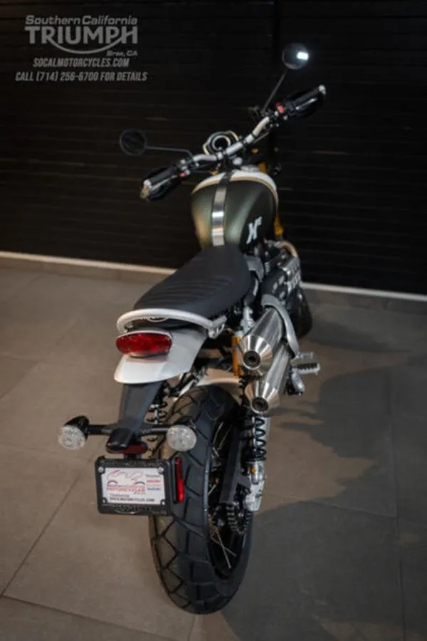 2026 Triumph Scrambler 1200 XE in Matte Khaki Green / Matte Crystal White, photo 10 of 10