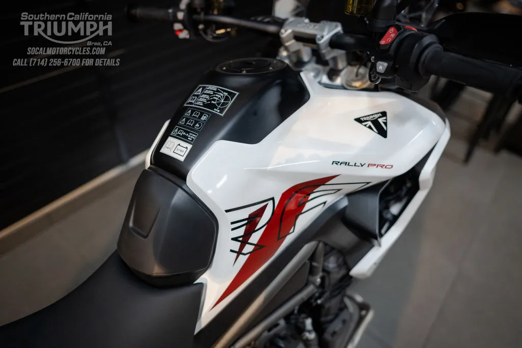 2026 Triumph Tiger 1200 Rally Pro Desert Edition in Crystal White, photo 3 of 10