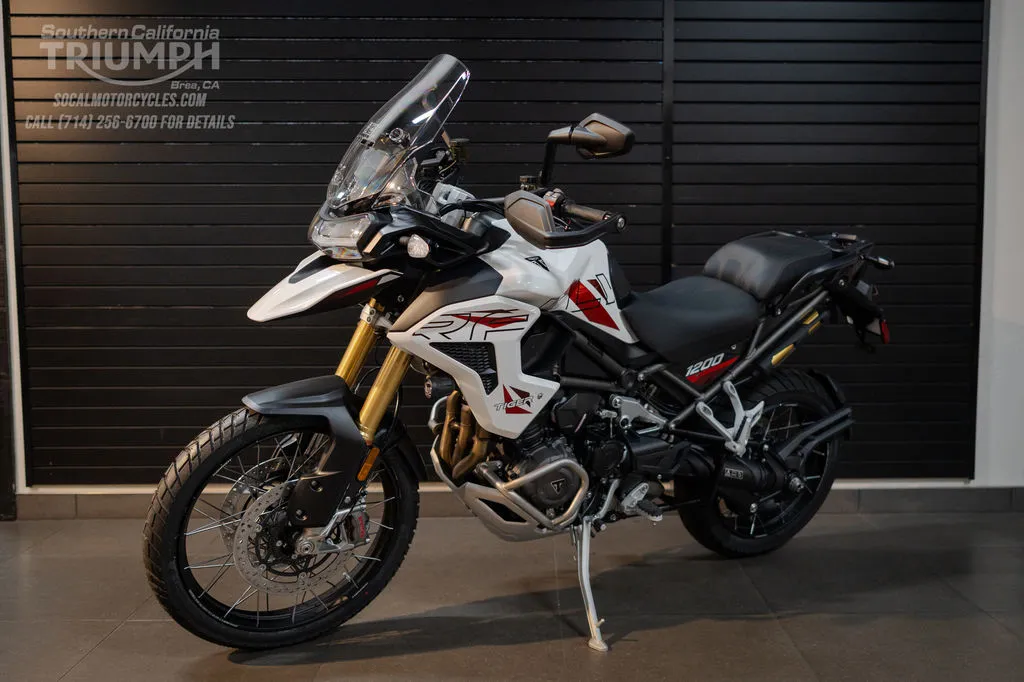 2026 Triumph Tiger 1200 Rally Pro Desert Edition in Crystal White, photo 7 of 10