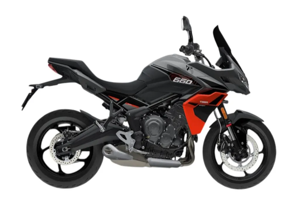 2026 Triumph Tiger Sport 660 in Silver Ice / Intense Orange, photo 1 of 1