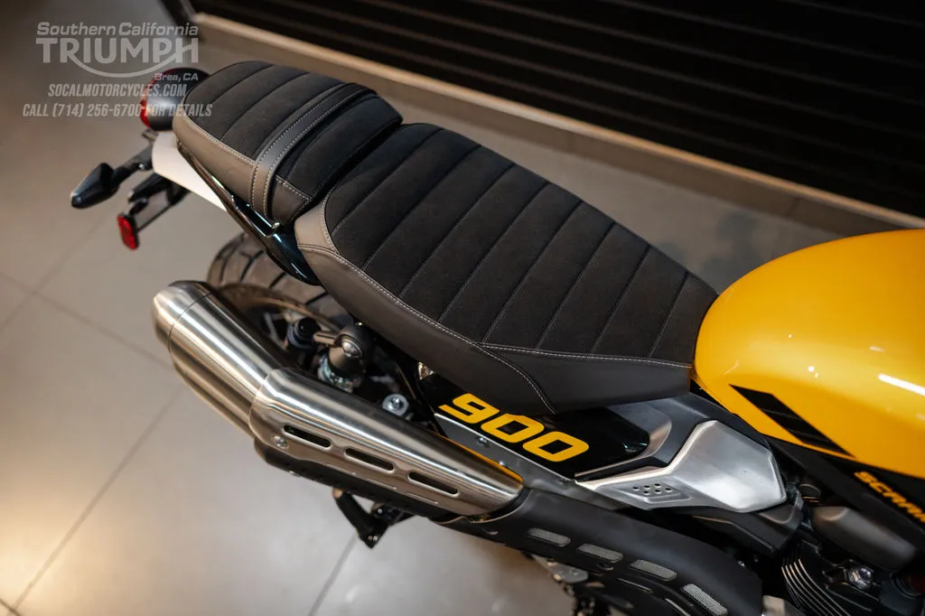 2026 Triumph Scrambler 900 in Mineral Grey / Cosmic Yellow, photo 4 of 10