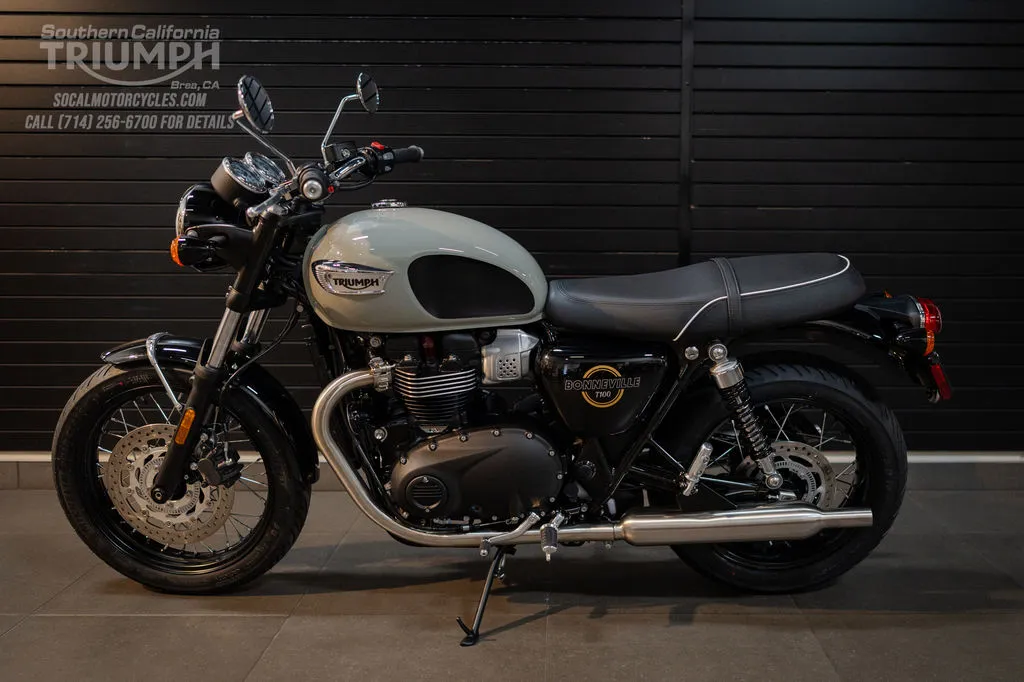 2026 Triumph Bonneville T100 in Stone Grey, photo 8 of 10