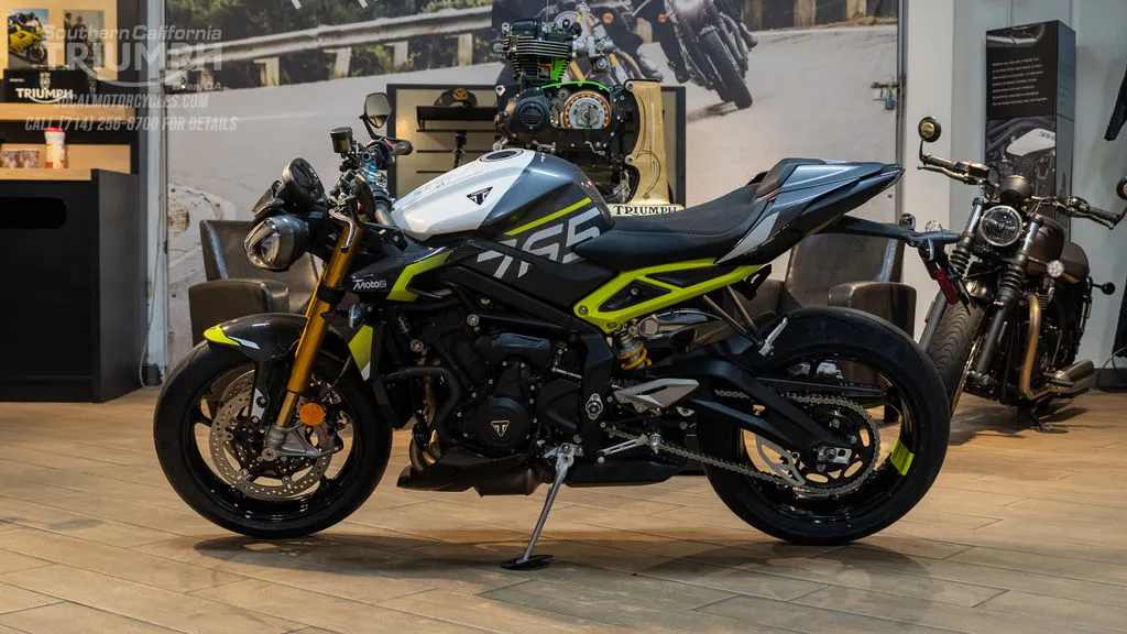 2026 Triumph Street Triple 765 Moto2 Edition in Mineral Grey / Crystal White, photo 6 of 8