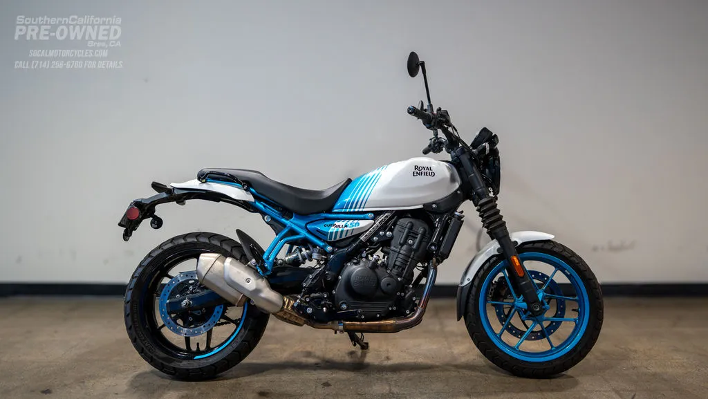 2026 Royal Enfield Guerrilla 450 in Brava Blue, photo 1 of 9