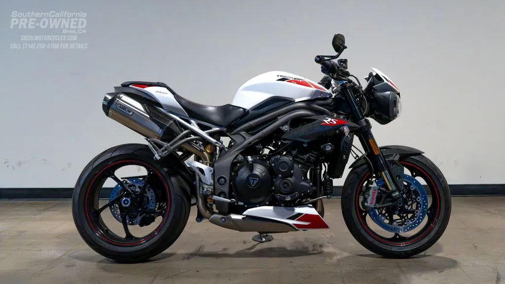 2020 Triumph Speed Triple RS in Crystal White, photo 1 of 8